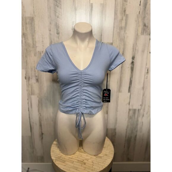 Blue crop top - Picture 1 of 5